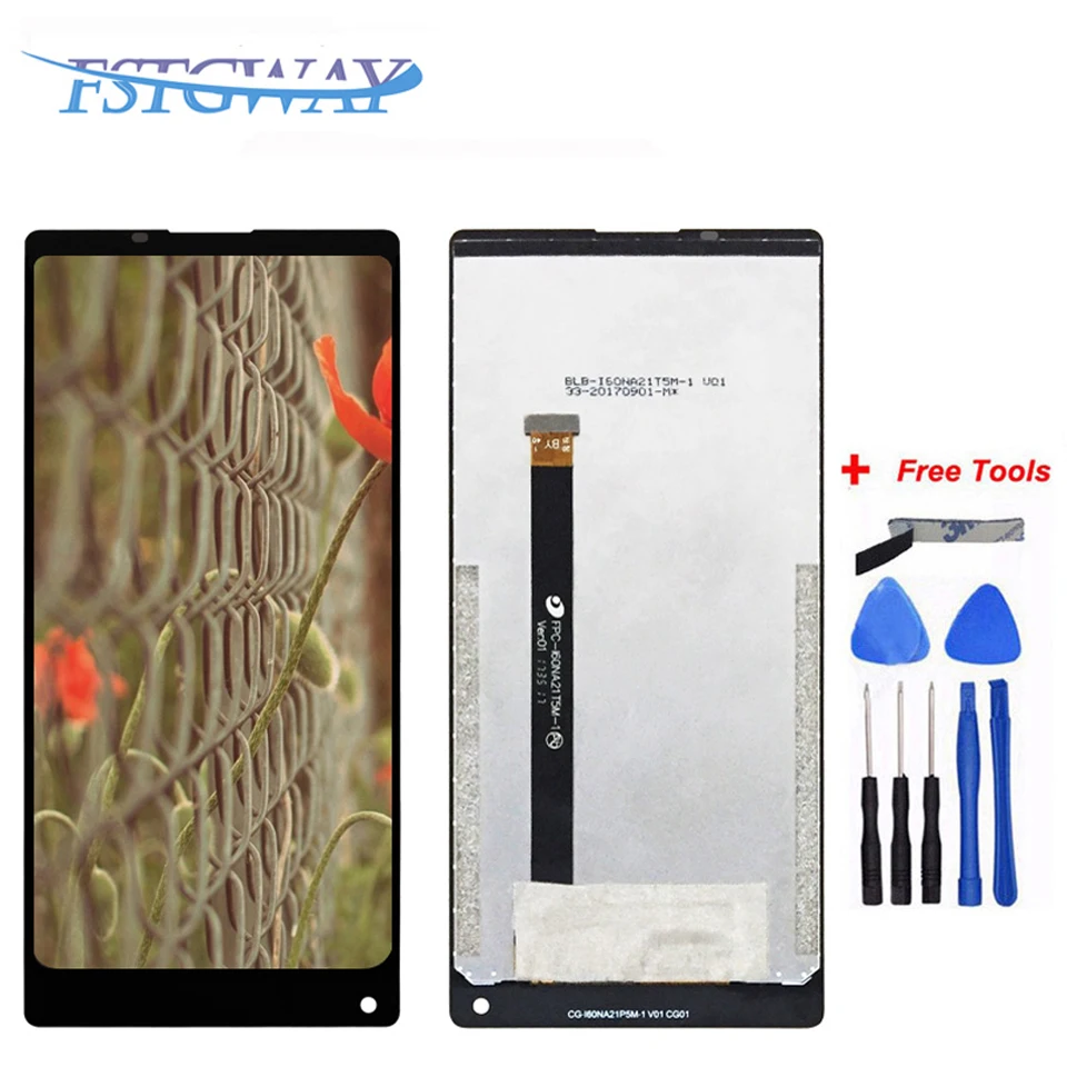 

100% Tested For Vernee Mix 2 LCD Display With Touch Screen Digitizer Assembly Phone Replacement 6.0 inch 2160x1080P MIX 2