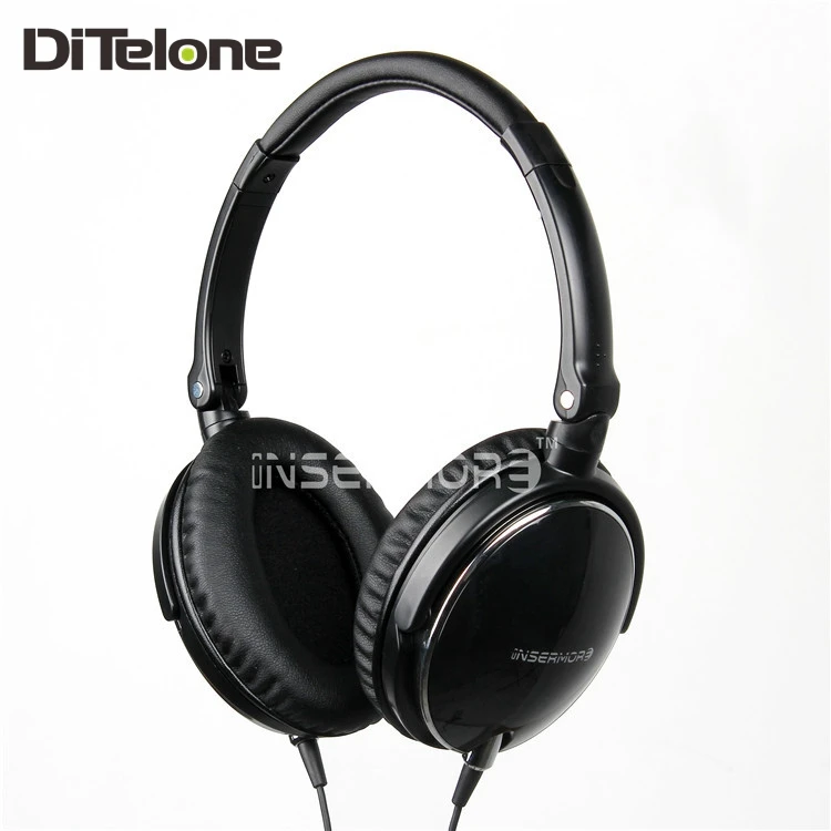 INSERMORE Active Noise Cancelling Headphones Wired Bass Stereo Surround Headset With Mic Flight