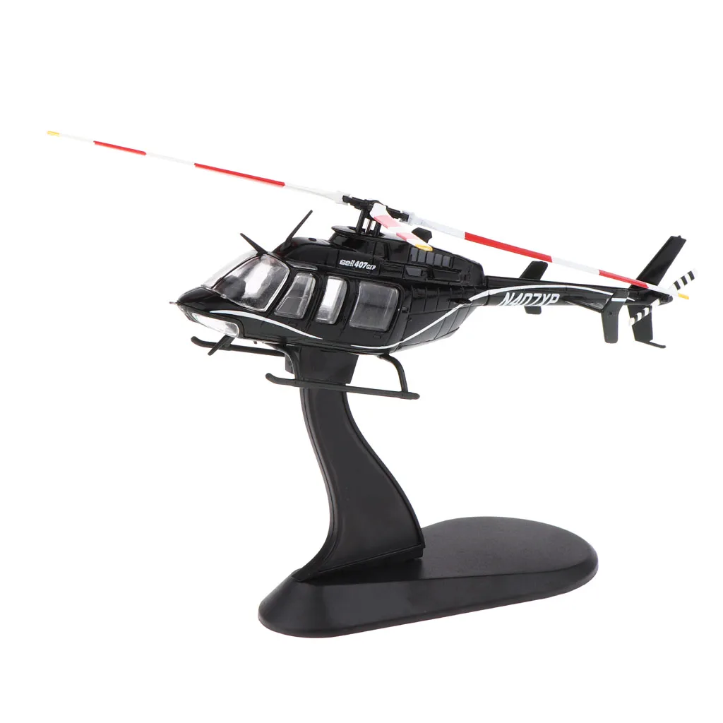 1/72 Scale Metal Alloy Diecast Helicopter Model Airforce Aircraft Plane Model Kids Toys Birthday Gifts Desktop Decor(Black