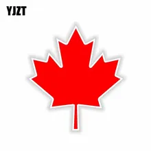 YJZT 11,7 см* 13,2 см персональный флаг Канады Светоотражающие мотоциклетные автомобильные наклейки наклейка 6-1664