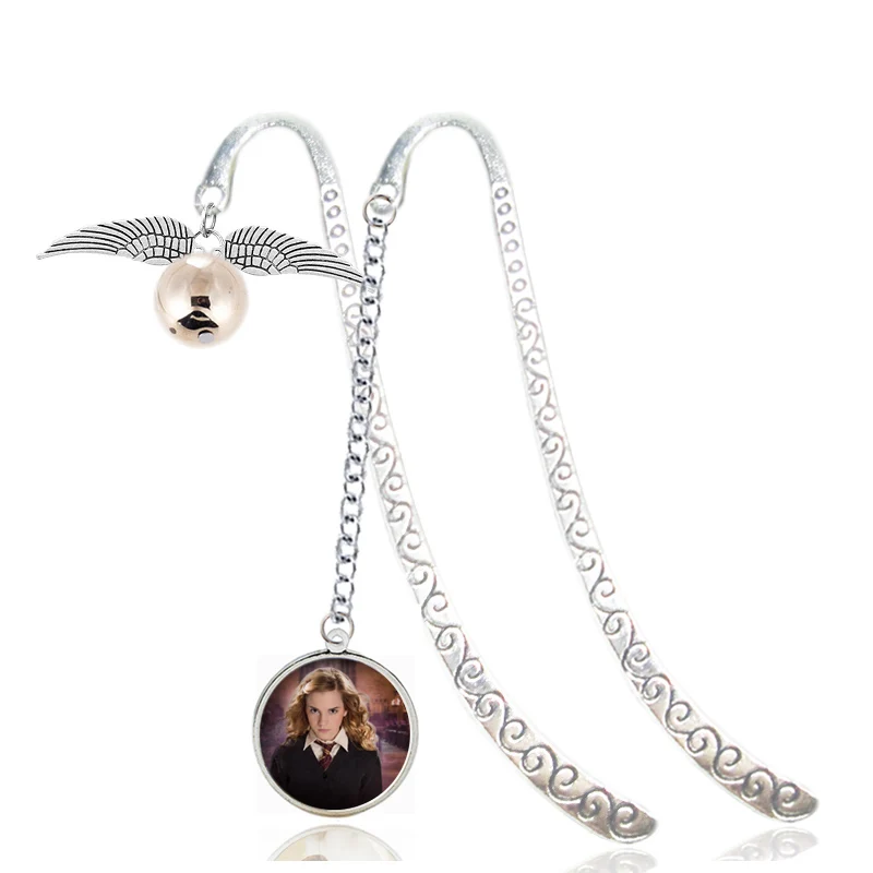 

Wing Snitch Metal Bookmark Harry Potter Charm Fashion Bookmark Binder Index Divider Fans Reader Book Marque Page Mate Marker Pin