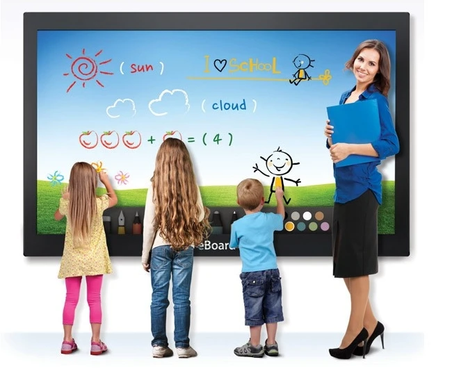 

55inch 65inch 70 85inch Education eboard Meeting Touch Screen All in one PC wifi lcd TFT HD 1920*1080 tft CCTV monitor display