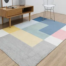 Простой стиль плед утолщаются машинный тканый прикроватный коврик, Гостиная Коврик для кофейного столика, большой размер скандинавские украшения коврик