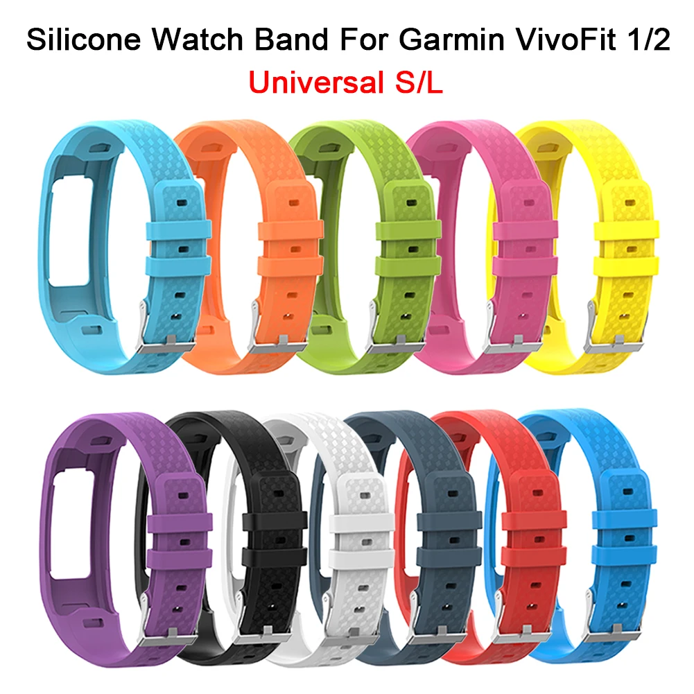 Удобный силиконовый сменный ремешок для часов Garmin Vivo Fit 1/2 поколение Универсальный S/L ремешок для часов браслет