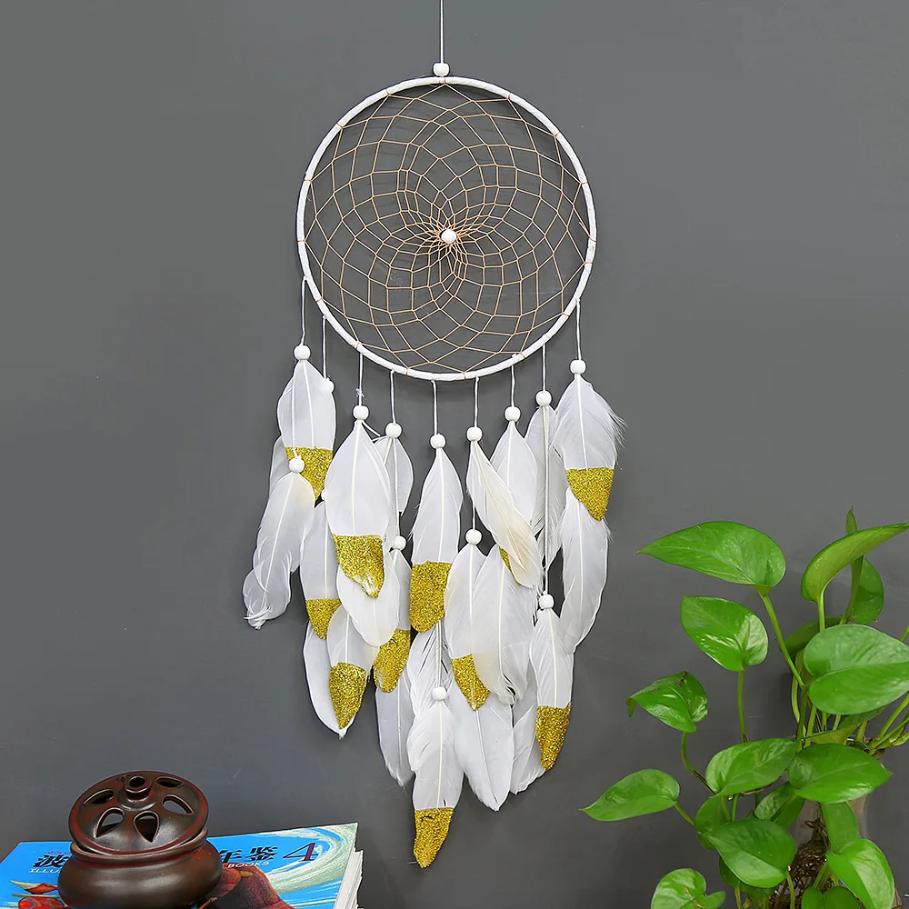 MRULIC Hand Craft Dream Catcher Handmade Circular With Feather Wall Hanging Decoration Ornament Kids Adult Gift Home Room Office Decor Special Creative Birthday Gift MRULIC Hand Craft Dream Catcher Handmade Circular With Feather Wall Hanging Decoration Ornament Kids Adult Gift Home Room Office Decor Special Creative Birthday Gift