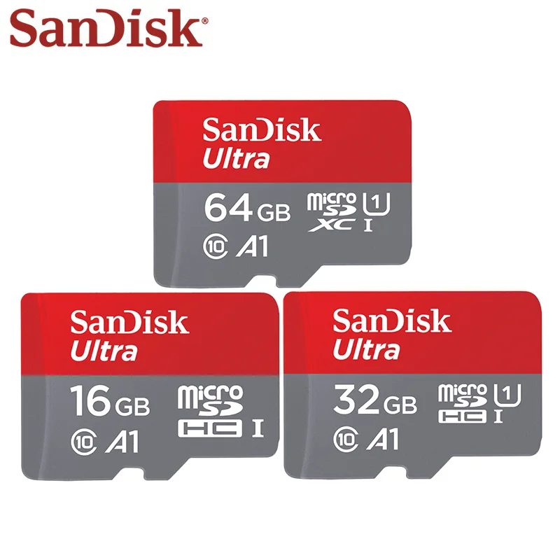 Новый 100% sandisk Micro SD карты Class10 16 ГБ 32 ГБ 64 ГБ 80 МБ/с. оригинальный sandisk TF карты реальная емкость карты памяти Бесплатная доставка