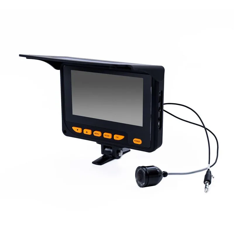Underwater Ice Fishing Camera, Video Fish Finder,, 150 Degree, 4.3 "LCD, 20m, 30m HD, 1000TVL, 8Pcs IR LED