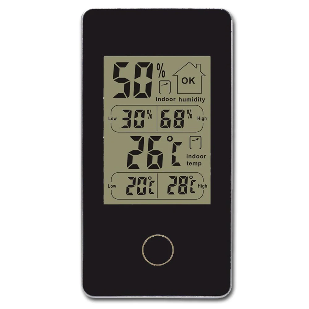 

Digital Weather Station Thermometer Hygrometer Low and High Indoor Temperature Humidity Meter Simple Operation