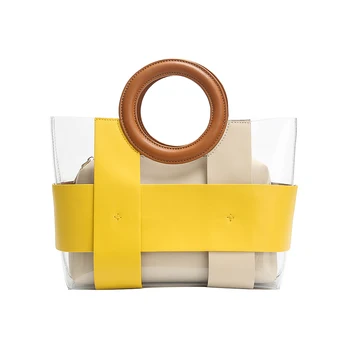 

Barabum Classy Waterprof Clear Tote Beach Shoulder Crossbody Bag for Women