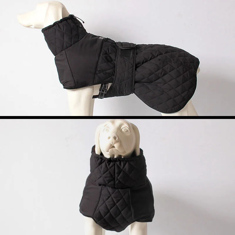 Best Waterproof Dog Clothes for Large Dogs Winter Warm Big Dog Jackets Padded Fleece Pet Coat Safety Reflective Design Dog Clothing
