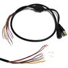 2pcs 80cm BNC Video DC12V Power OSD Control Pigtail Cable Analog CCTV Camera Module Board Menu Button end cable, black, white ► Photo 2/5