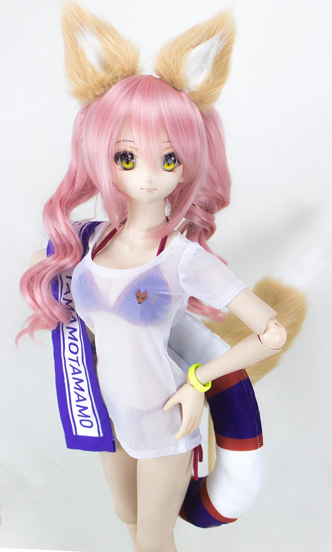 1/3 1/4 тонкий sd bjd кукла ткань tamamo no Mae Swinsuit Косплей Костюм для куклы bjd