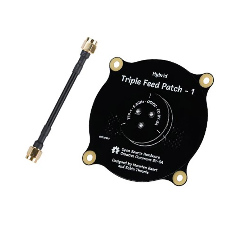 

5.8GHz Triple Feed Patch Antenna SMA Directional Circularly Polarized Antenna 88 775 YJS Dropship