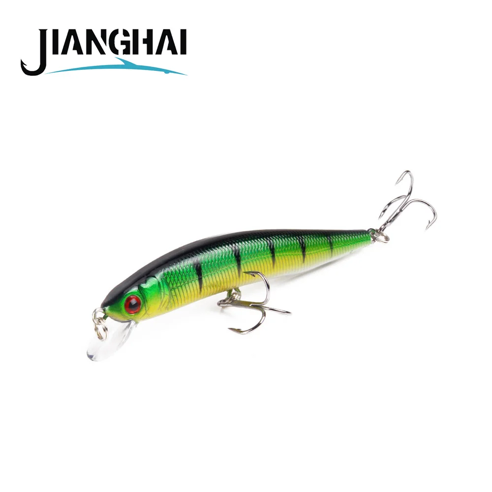 

JangHai Minnow Fishing Lure 3D Eyes 100mm 8g Wobblers Crankbait Topwater Plastic Baits Hard Artificial Bait Fish Pesca
