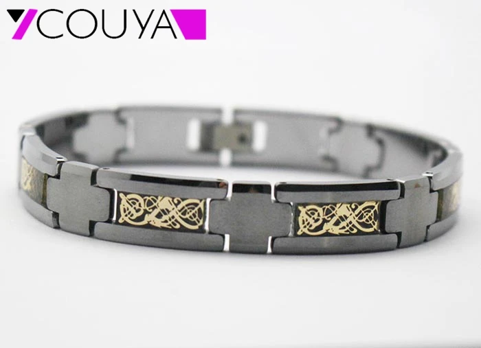 Лидер продаж 2017 вольфрамовые браслеты золотого цвета для мужских ювелирных