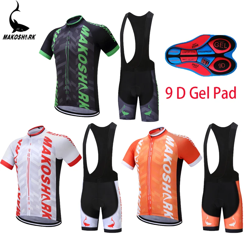 Pro Team Cycling Jerseys Bib Shorts Set Bicycle Breathable Sport Wear