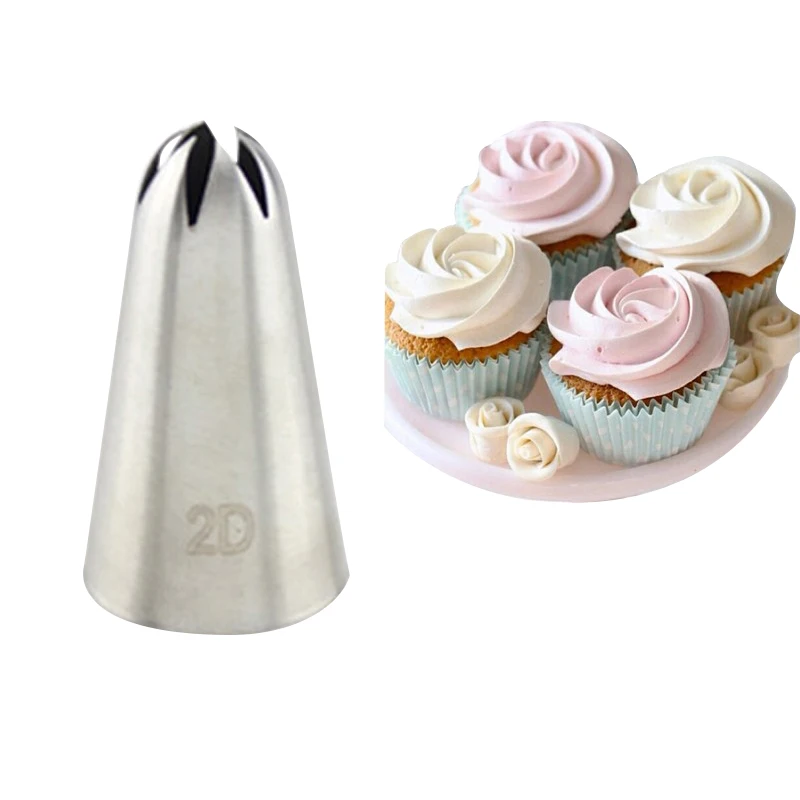 hot sell Large Rose Flower Cake Decorating Icing Tips Cupcake Nozzles
