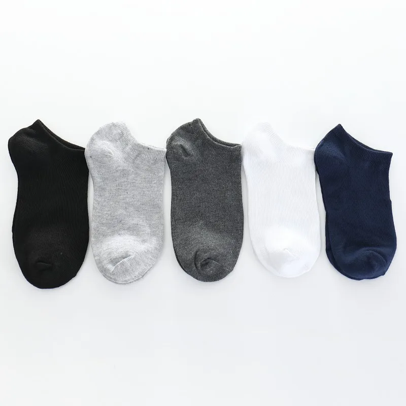 5 пар/лот сезон: весна–лето Для мужчин Хлопковые короткие носки для Для Мужчин's Бизнес Повседневное одноцветное Цвета короткие носки Meias