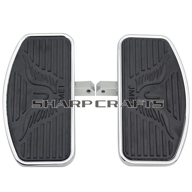 2 Size Rear Passenger Footpegs Floorboards Footboards Motorcycle For