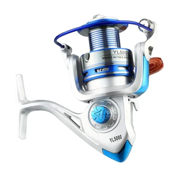 

Fishing reel hunting fish king YL metal fishing wheel silver blue outdoor fishing tool accessories fisherman metal wheel