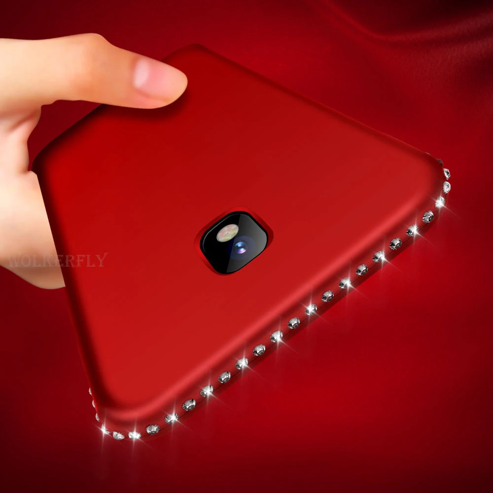 Мягкий TPU чехол для samsung Galaxy S9 S8 S10 плюс A8 A6 J8 J6 J4 A5 A7 A3 J5 J7 J3 S7 Edge Note 9 8 Bling Обложка