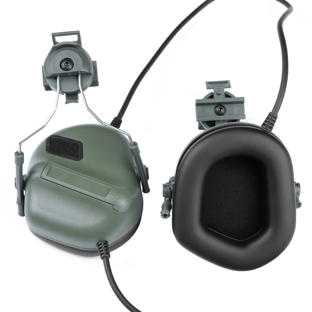 Fone de Ouvido Fone de Ouvido com Capacete Conjunto para Rápido Capacete ao ar Tático Capacete Militar Ferroviário Adaptador Peltor Livre Tiro Comtac com 10 High Quality Esporte e Lazer