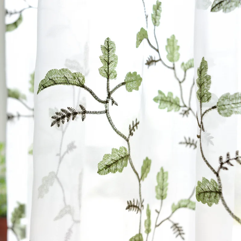 Customize Tulle Curtains Embroidered Sheer Voile for Living Room Bedroom Door Curtain Tulle Windows Drapes Green Blue Ivory Customize Tulle Curtains Embroidered Sheer Voile for Living Room Bedroom Door Curtain Tulle Windows Drapes Green Blue Ivory
