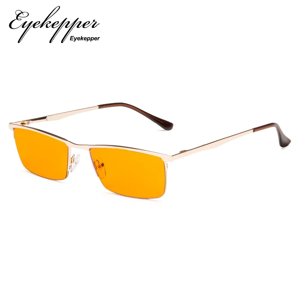 DS1614 Eyekepper, синий светильник, блокирующие очки, полуободок, компьютерный считыватель-Ночные очки-Специальные Оранжевые тонированные очки