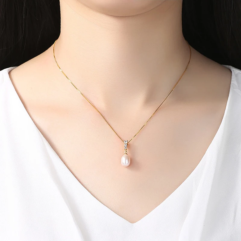 LUOTEEMI-New-High-Quality-Brand-Jewelry-Gold-Color-8-9mm-Natural-Pearl-Pendant-Women-925-Sterling (1)