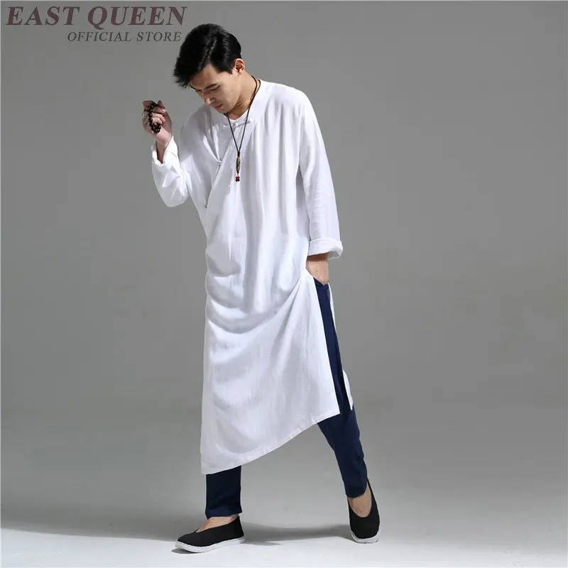 Одежды стиля Востока для мужчин китайский традиционный костюм для мужчин в стиле ханьфу, восточном стиле Одежда Мужские льняные костюмы KK2265 Y
