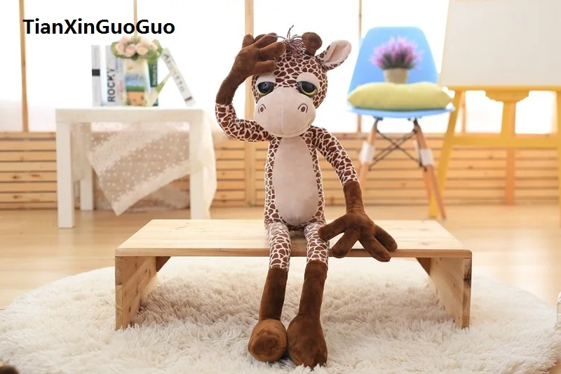 Большой 80 см Прекрасные джунгли жираф мягкая плюшевая игрушка подушка игрушка подарок на день рождения h0815