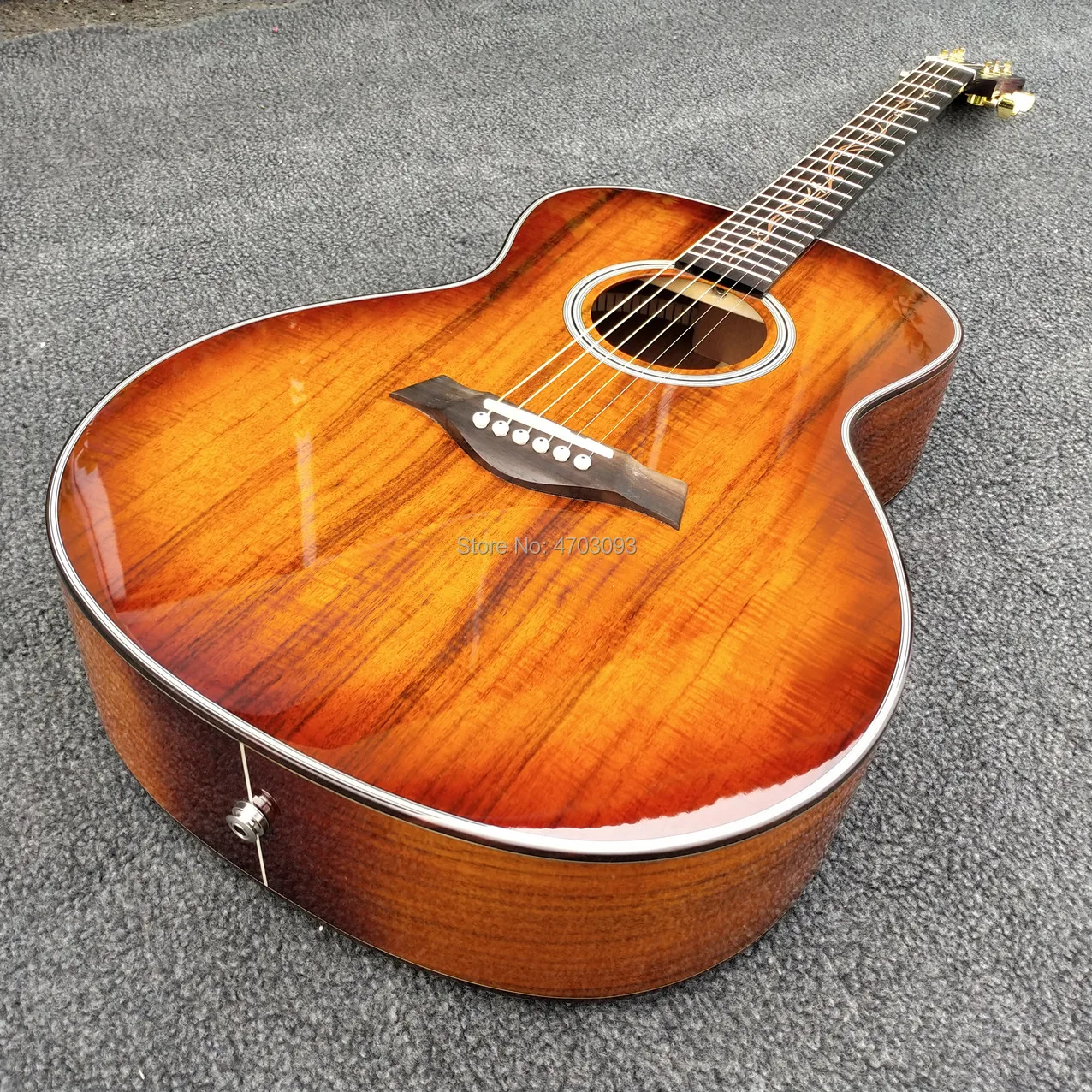 

Qhaylor K24ce Solid KOA wood acoustic guitar,2019 New 41 inch Natural koa acoustic electric guitar,Free shipping