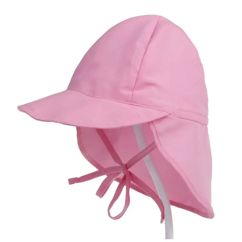 Summer Toddler Baby Sun Protection Swim Beach Hat Adjustable Foldable Bucket Cap