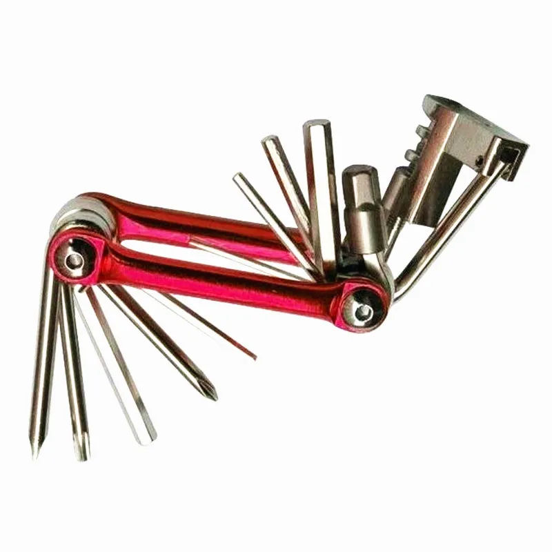 cheap Q213 4 Colors 11 In 1 Multi function Moutain Road Bike Bicycle Tools Bike Accessories Wrench Chain Cutter Cycling Repair Tool