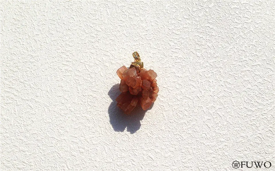 Natural Aragonite Crystal Pendant 7