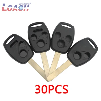 

30pcs 2/3/4 Buttons Car Key Case Shell Remote Fob Cover With Logo For Honda Cr-V Civic Insight Ridgeline 2003 2008 2009