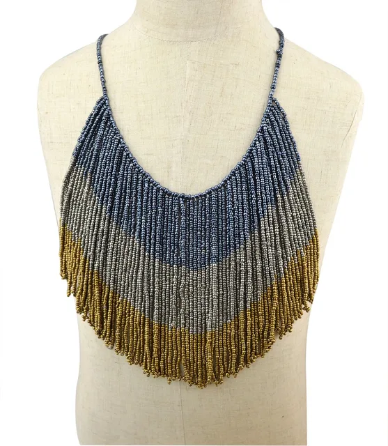 fashion bohemian maxi colar statement necklaces vintage handcrafted