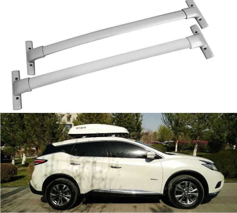 

Aluminum Fit for Nissan murano 15 16 17 2015 2016 2017 2018 baggage luggage roof rack rail cross bar
