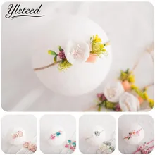 Ylsteed реквизит для новорожденных фотографии аксессуары для волос, Товары для новорожденных повязка на голову для маленьких девочек Цветочная повязка на голову аксессуары для детской фотосъемки