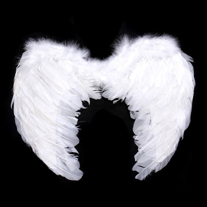Kids Adults Feather Fairy Angel Wings Hen Christmas Party