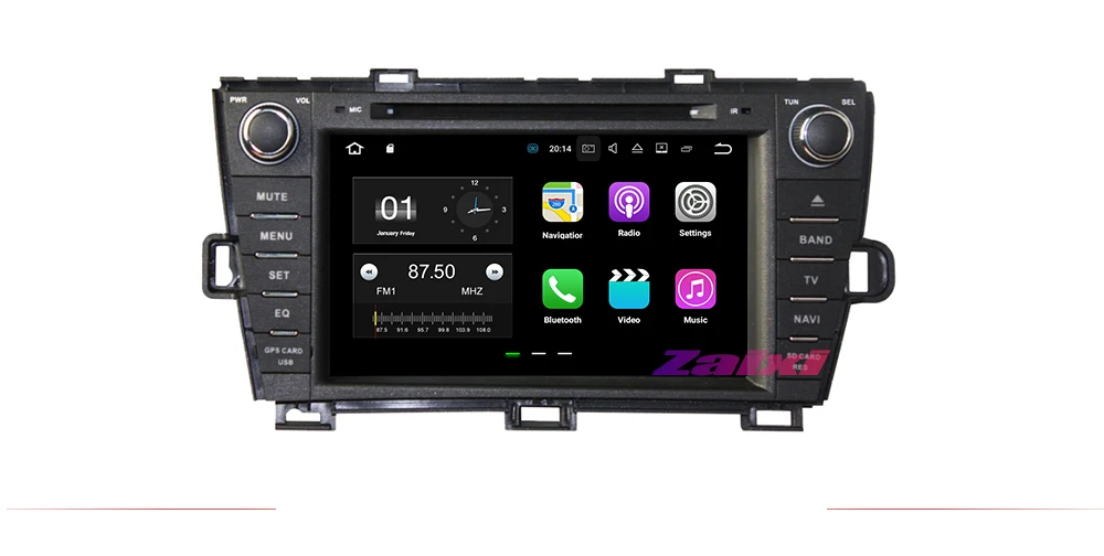 Cheap ZaiXi For Toyota Prius 2009~2015 Car Android Multimedia System 2 DIN Auto DVD Player GPS Navi Navigation Radio Audio WiFi 1
