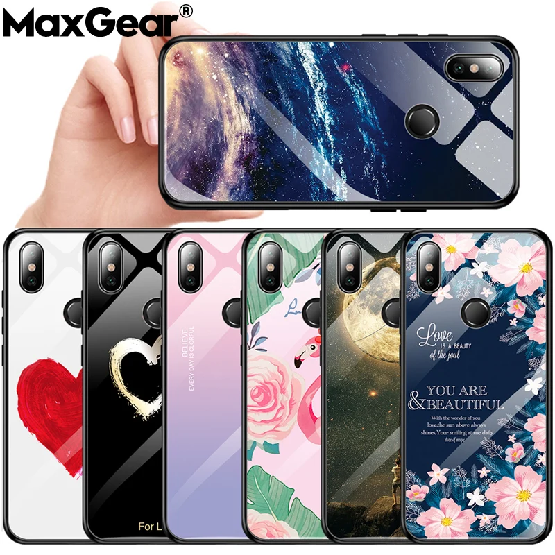 Чехол из закаленного стекла для телефона Xiaomi 5X A1 6X A2 Lite 8 Redmi 6 Pro защитный чехол Note