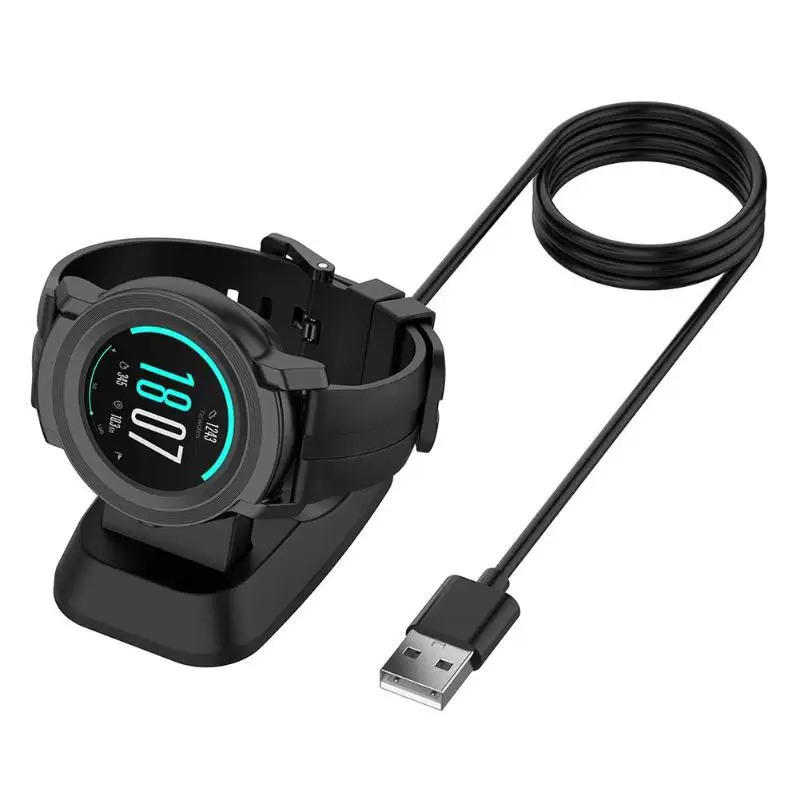 Зарядным устройством Зарядное устройство Док-станция для Ticwatch E2 S2 Поддержка данных Функция высокого качества экологически чистых материалов
