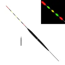 32cm 5 Section Electronic Fishing Float Colorful Light Luminous Float with Battery
