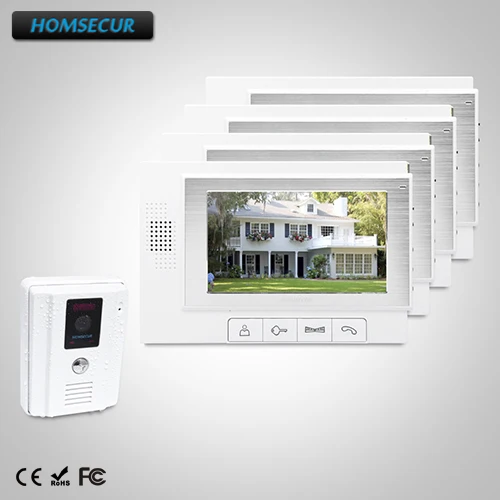 

HOMSECUR 7" Hands-free Video Door Phone Intercom System Electric Lock Supported TC011-W + TM702-W