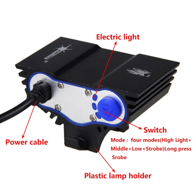 Flash Deal LED Bike Light Front USB Rechargeable 10000LM XM-L 3XT6 LED Bicycle Lamps Torch Headlight + 4x18650 Battery Pack+Charger 8 Flash Deal LED Bike Light Front USB Rechargeable 10000LM XM-L 3XT6 LED Bicycle Lamps Torch Headlight + 4x18650 Battery Pack+Charger 8