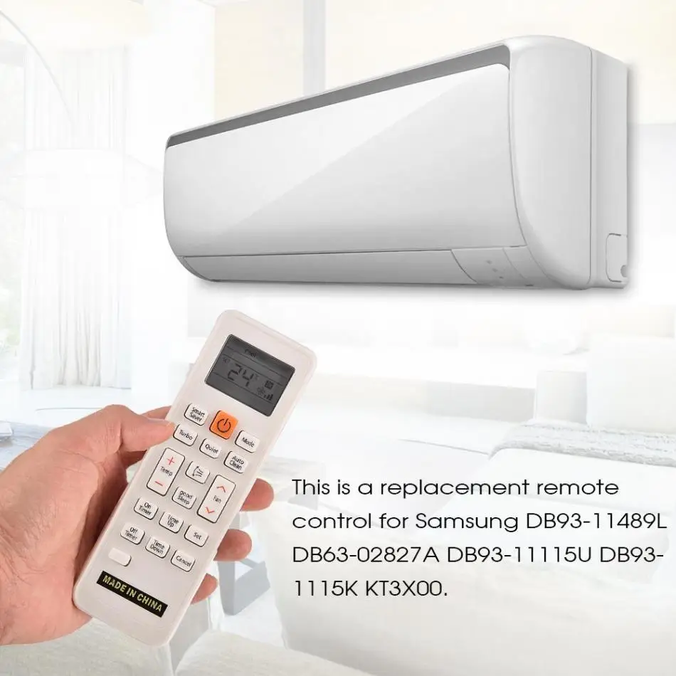 

Remote Control for Samsung DB93-11489L DB63-02827A DB93-11115U DB93-11115K KT3X00 Air Condition
