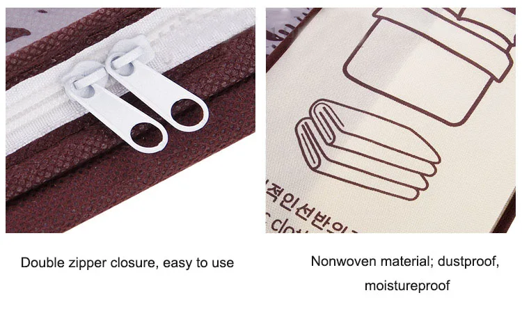 Нетканый портативный органайзер для хранения одежды 45,5*51*29 см складной органайзер для шкафа для подушки одеяло постельные принадлежности
