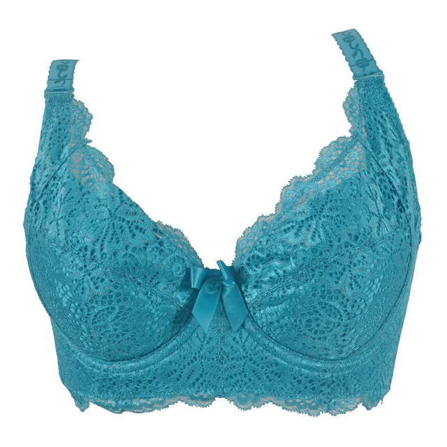 DAIWEIZHI Embroidery bra for women wide strap push up underwear big