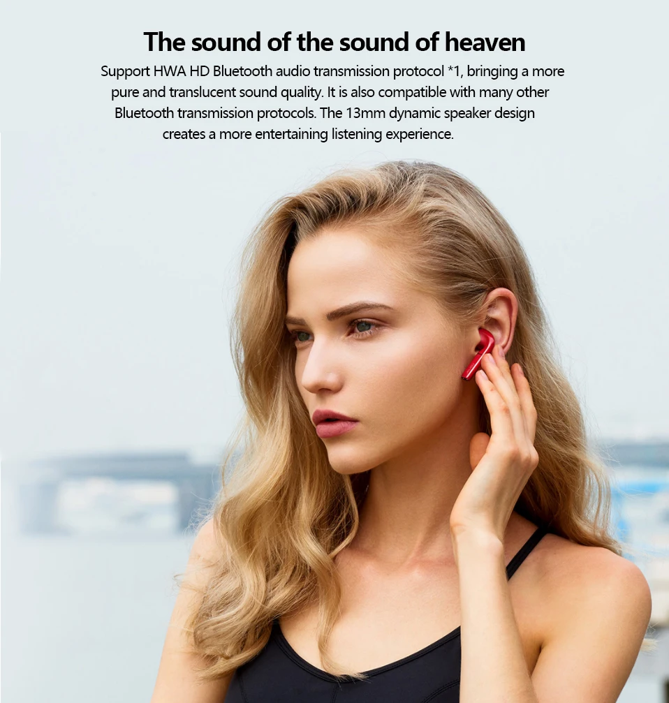 Original HUAWEI Honor FlyPods Bluetooth Earphone Wireless Headset With Mic Voice Control Unlock Handfree Honor Bluetooth Headset (4)